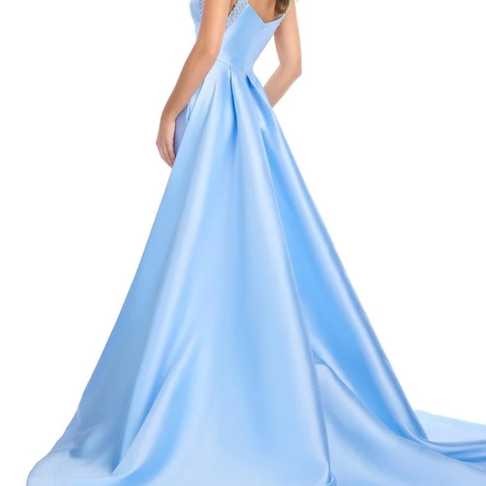 Ashley Lauren 11979 Sky Blue Pageant/Prom dress - Picture 3 of 3